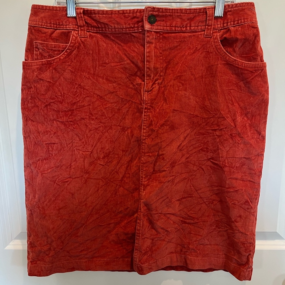 St. John’s Bay Stretch Corduroy Skirt Size  14